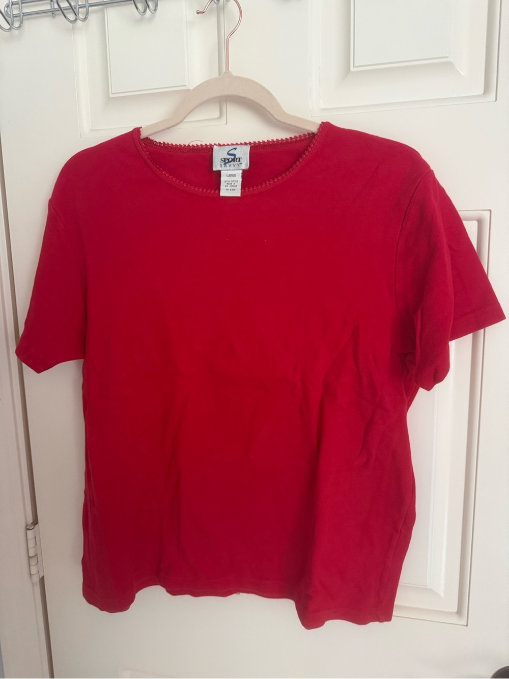 Sport Savvy Red Short Sleeve Tee - Women's
